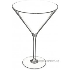 Carlisle 564607 Alibi Shatter-Resistant Plastic Martini Glass 9 oz Set of 24