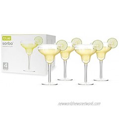 True Margarita Set of 4 Cocktail Glasses 10 oz Clear