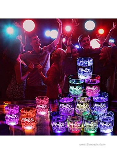 24PCS Flash Light Up Cups Flashing Shots Light 24 LED Bar Night Club Party Drink