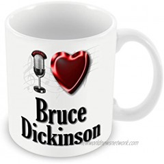Chalkhill Printing Company CP PopMale 119 Pop Artist Mug Male -I Love Bruce Dickinson