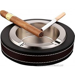 BOLESHU Cigar Ashtray Outdoor Cigarette High Class Metal Ash Tray Ashtrays Cigar Rest for Indoor Outdoor Patio Home Office Use