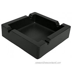 ChefsCloset Silicone Ashtray Silicon Ash Tray Rubber Type Ash Tray for Cigars or Cigarettes 1 Black
