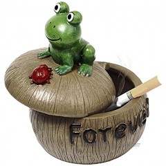 Monsiter QE Cigarette Ashtray Outdoor Creative Frog Ashtray with Lid for Home