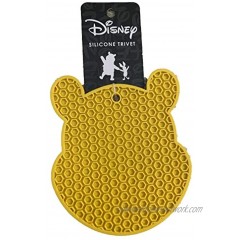 Disney Winnie the Pooh Silicone Trivet Multipurpose Flexible Kitchen Tools that Serve as Pot Holders Spoon Rest Jar Opener or Heat Resistant Hot Pads up to 500 degrees F