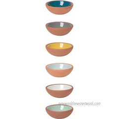 Now Designs Terracotta Pinch Bowls Set of 6