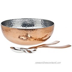 Godinger Hammered Bowl with server Copper