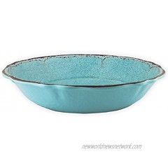 Le Cadeaux Antiqua 13.75 Salad Bowl Turquoise