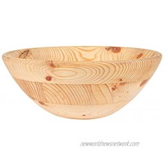 Wooden Bowl Serving Bowl Crafts Serve for Fruits Salads Popcorn Salad Spinner Pasta Soup and Fruit Bowls Looks Absolute Beautiful With Your Kitchen 11.5 Inch Bowl