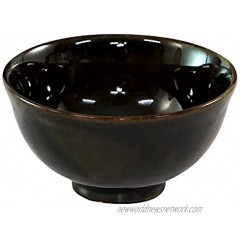 Minoru Touki Pottery Webbing Wobble Rice Bowl 25 – golyuko φ4.4×H2.4in 5.47oz