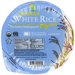 Minsley White Rice Bowl Organic Microwaveable 7.4 Ounce Bowls Pack of 12