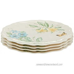 Lenox Butterfly Meadow Melamine Dinner Plates Set of 4 White