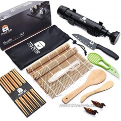 Sushi Making Kit For Beginners – DIY All in one 17 Piece Sushi Maker Set to Make Sushi at Home like a Sushi Chef
