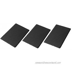 3 pack-12"x 8" Slate Cheese Boards with Natural Cut Edges. Perfect Slate Serving Tray for Cheese,Cupcakes,Fruits,Snacks,Biscuits,Steak,Bacon,Sushi