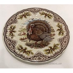Victorian English Pottery Turkey Thanksgiving Salad Plate 1 Replacement Piece | Approx. 8.5