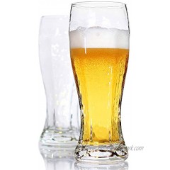 LUXU Beer Glasses Hexagon Shape Pilsner Glasses set of 2,16oz Crystal Craft Wheat Beer Glasses,Lead-free Weizen vase for Drinking LAGER,Pint glasses for ALE,Premium IPA glasses,Great Gift Idea.
