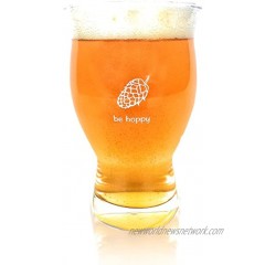 Ultimate Pint Perfect Pint Glass to Explode Flavors and Maximize Beer Enjoyment Exclusive Nucleated Hop Leaf Over 100 Points of Nucleation