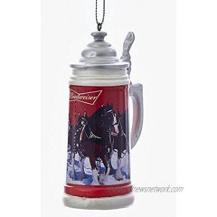 Budweiser Beer Stein Mug Christmas Tree Ornament Clydesdale Horses Decoration